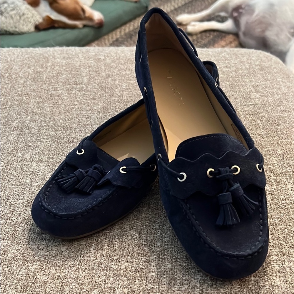 Talbots Dark Blue Tassel Loafers